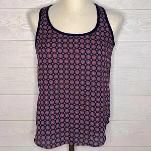 Xhilaration racer back geometric lightweight tank top Size small